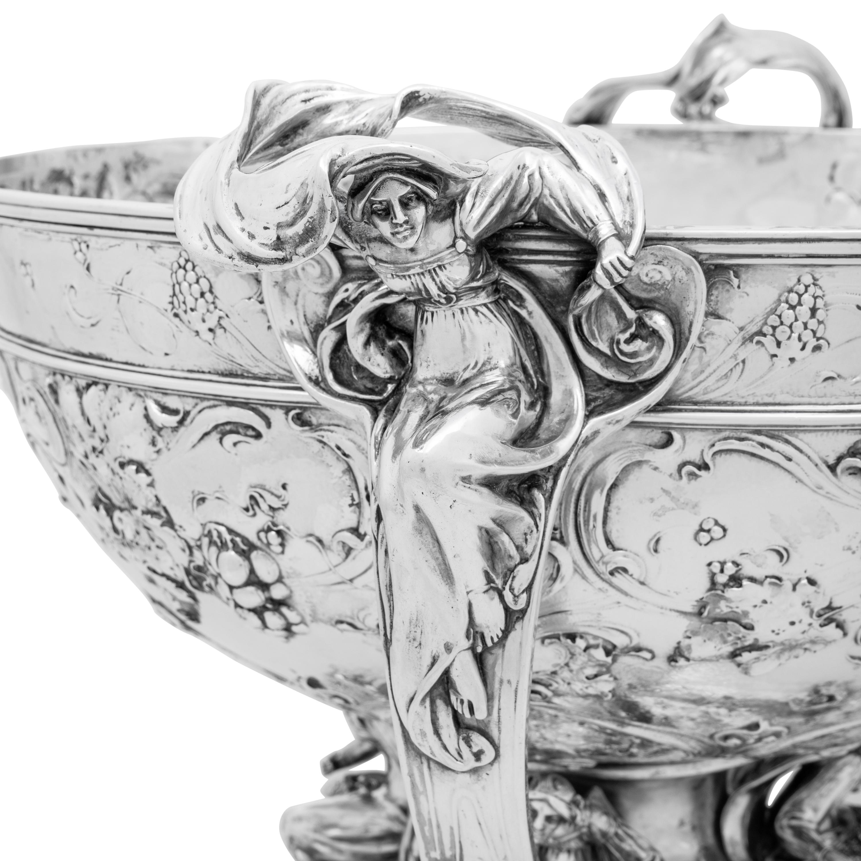 A Large Martelé Silver Punch Bowl Made for the 1904 Louisiana Purchase Exposition in St. Louis