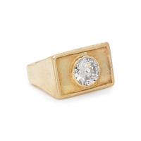 YELLOW GOLD AND DIAMOND RING