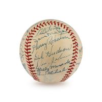 A 1951 Washington Senators Team Signed Autograph Baseball (Beckett Authentication Services)