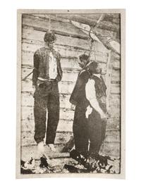 [CRIME & PUNISHMENT]. A group of press photographs and snapshots of gangsters and murderers, including hangings.