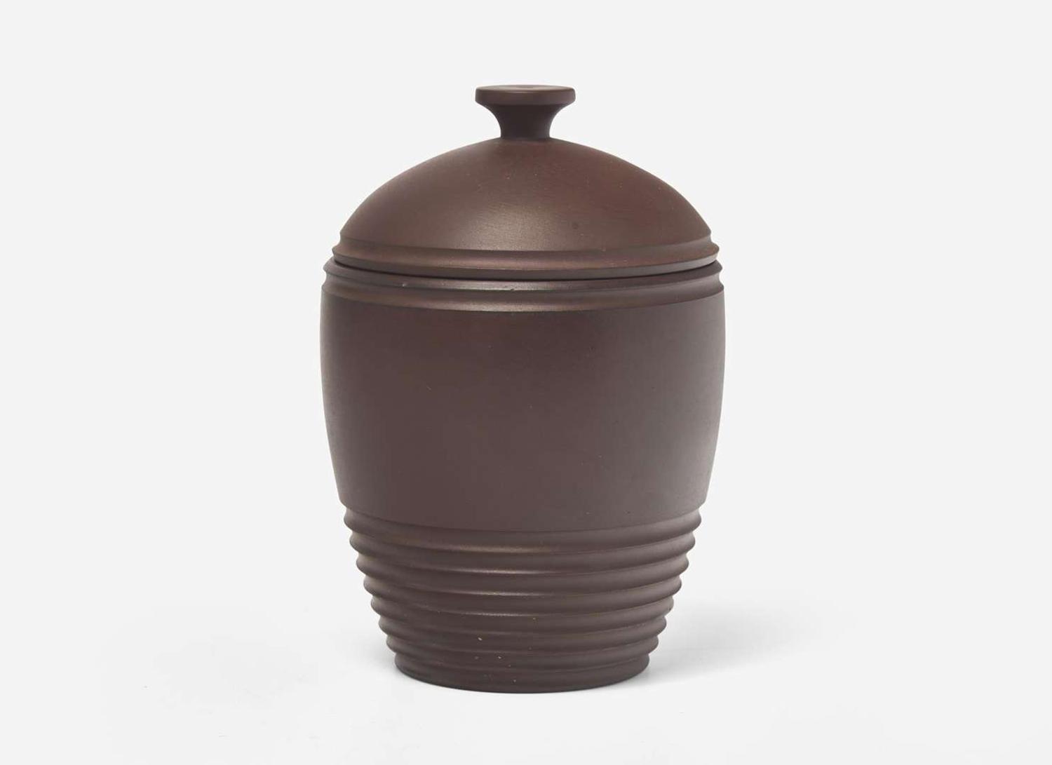 A Wedgwood Bronzed Basalt Tobacco Jar, UK, 1930s