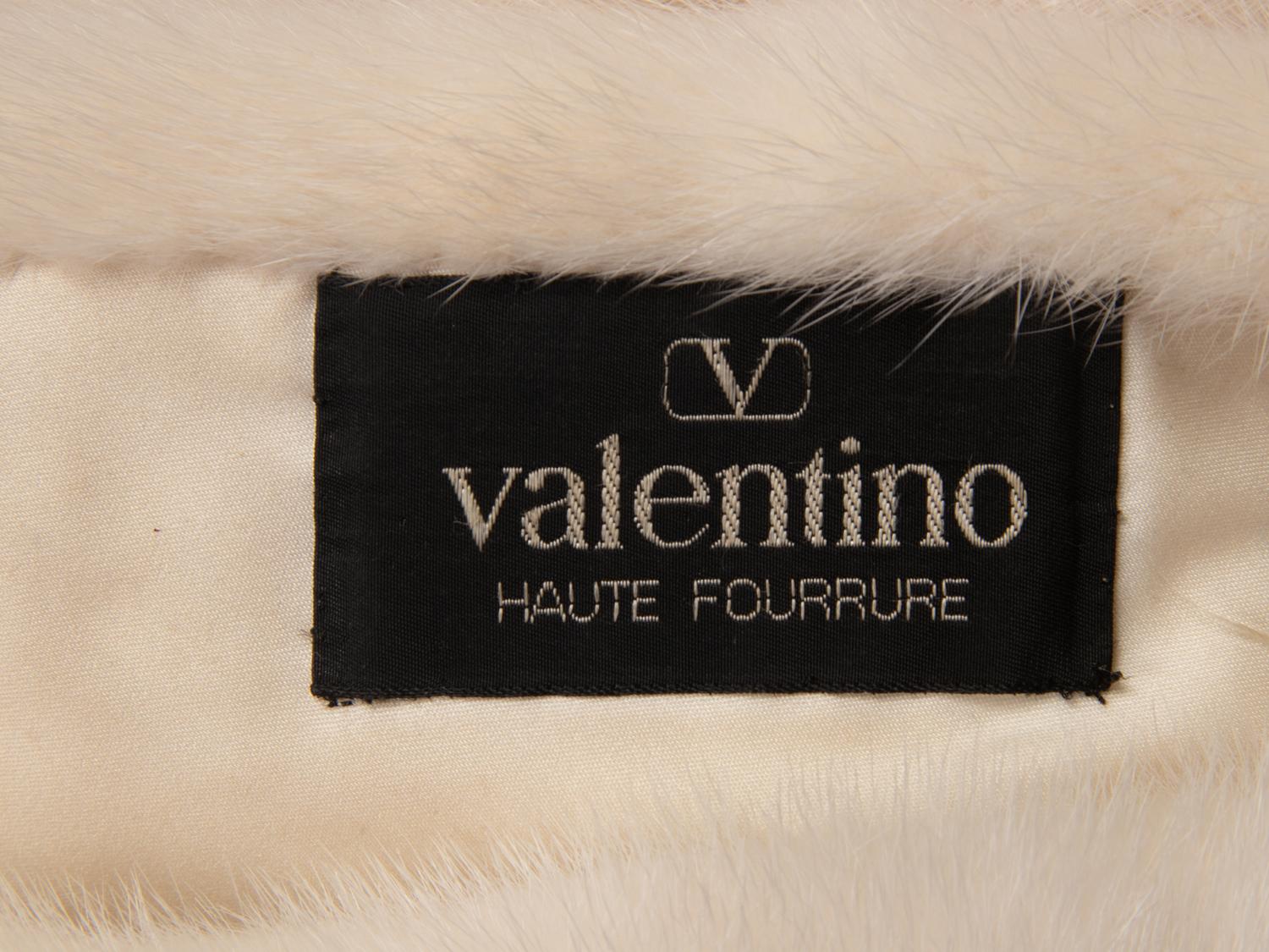 Valentino Mink Cape with Detachable Trim