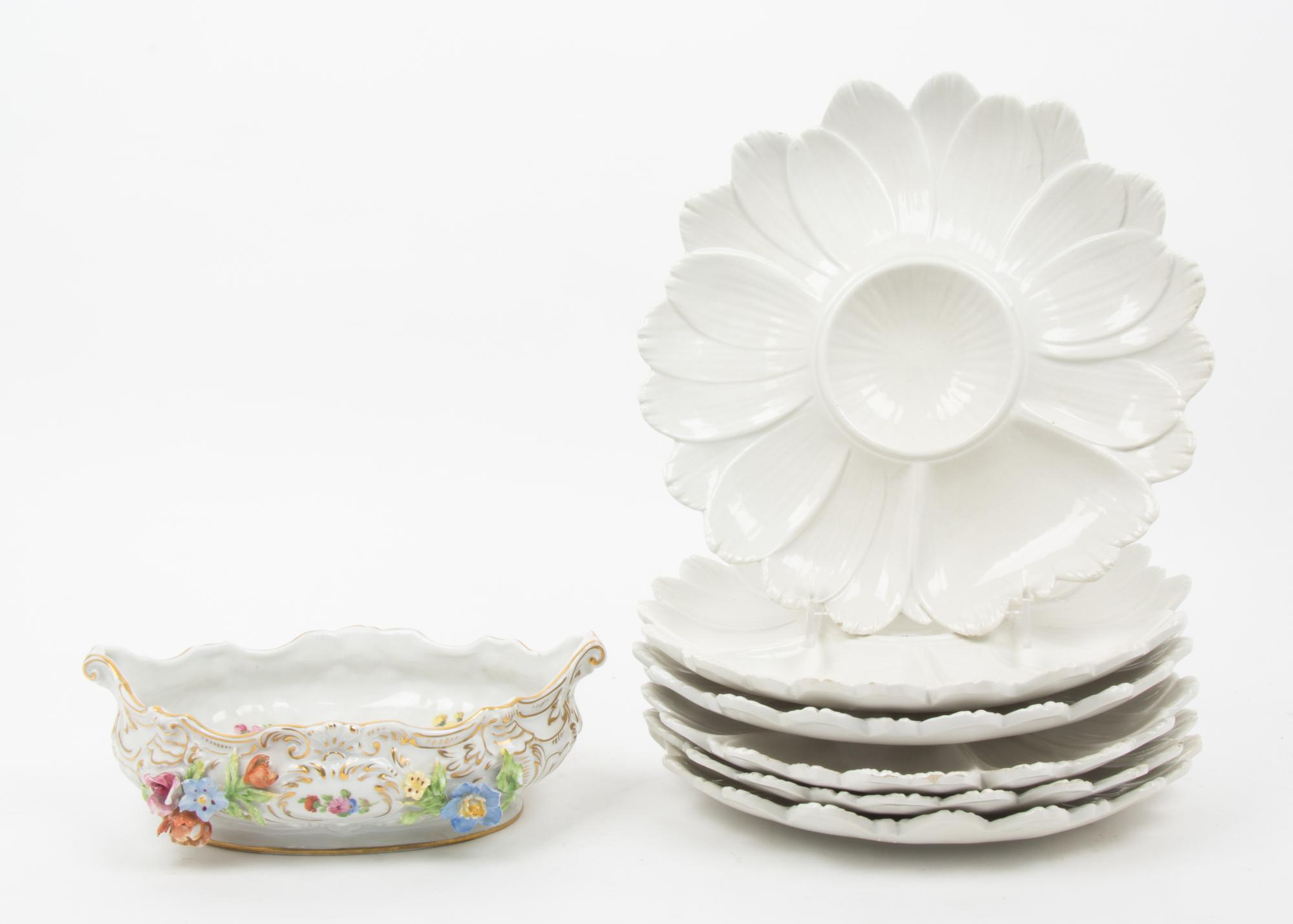 A Group of Ceramic Table Articles — 19TH AND 20TH CENTURY