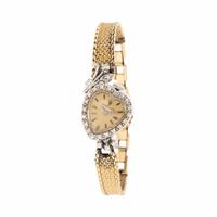Longines, Bicolor Gold and Diamond Heart Watch