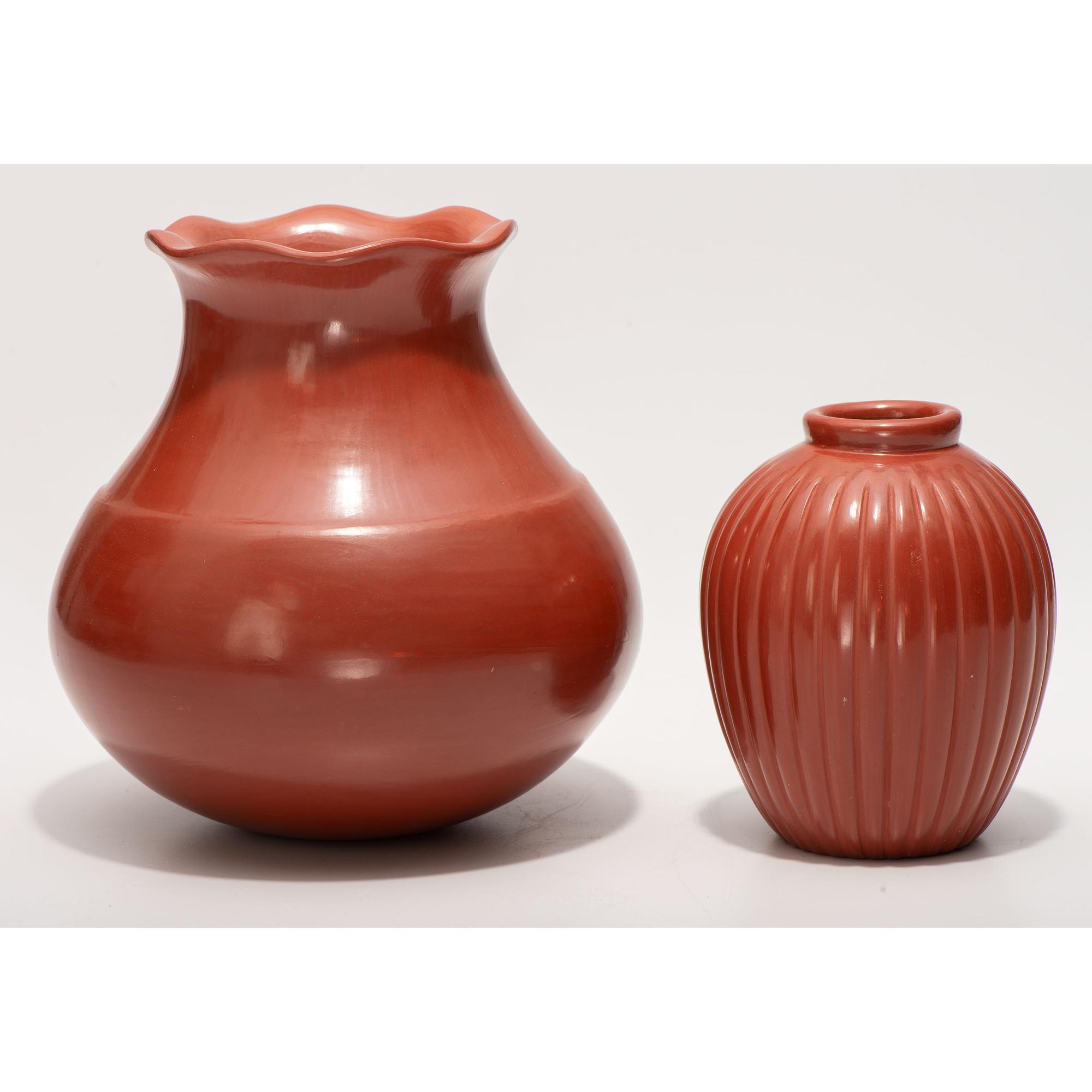 Santa Clara Redware Jars