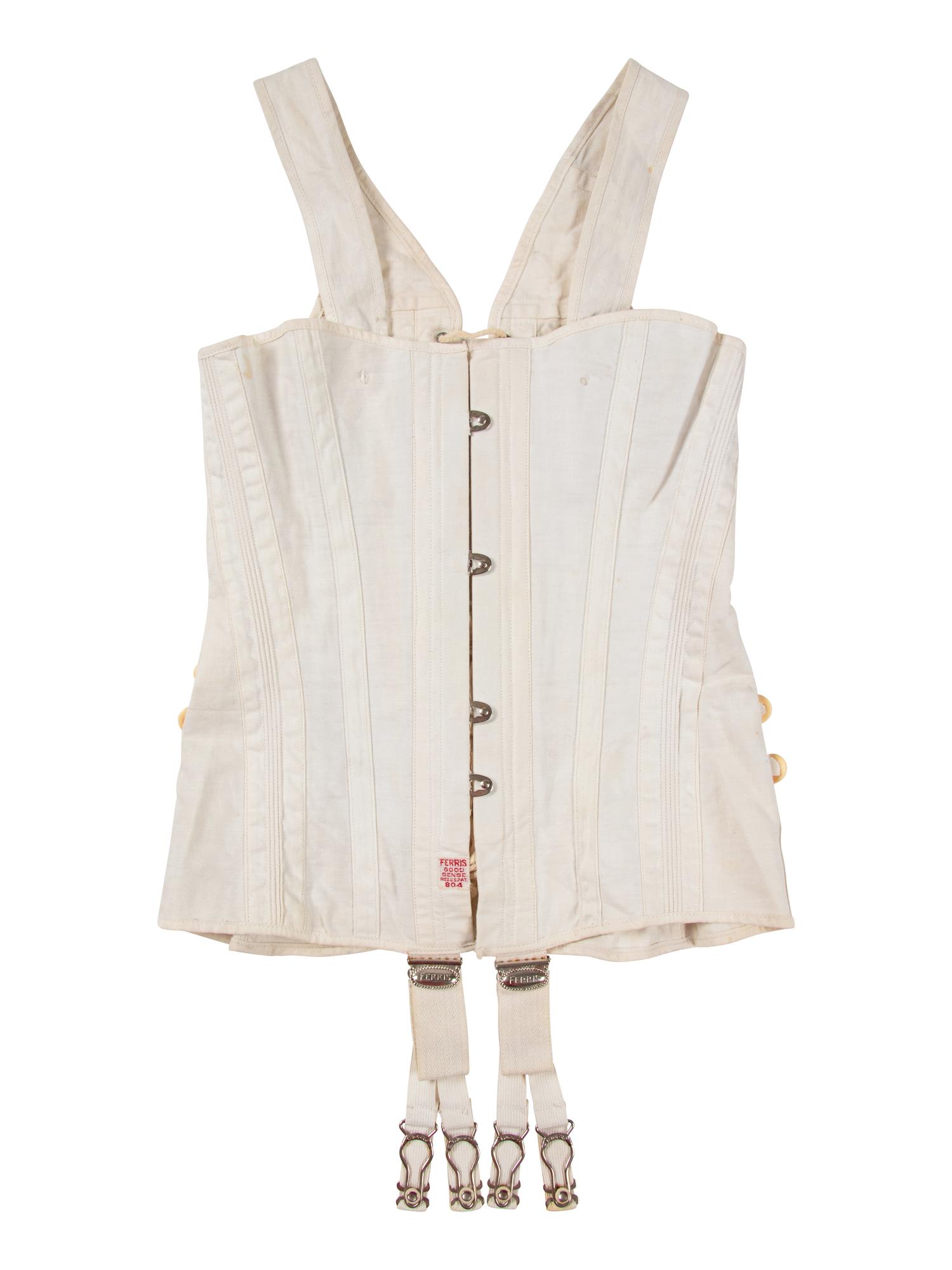Five Women's and Children's Corsets with Related Documentation, and One Corset Cover, 1880s-1900