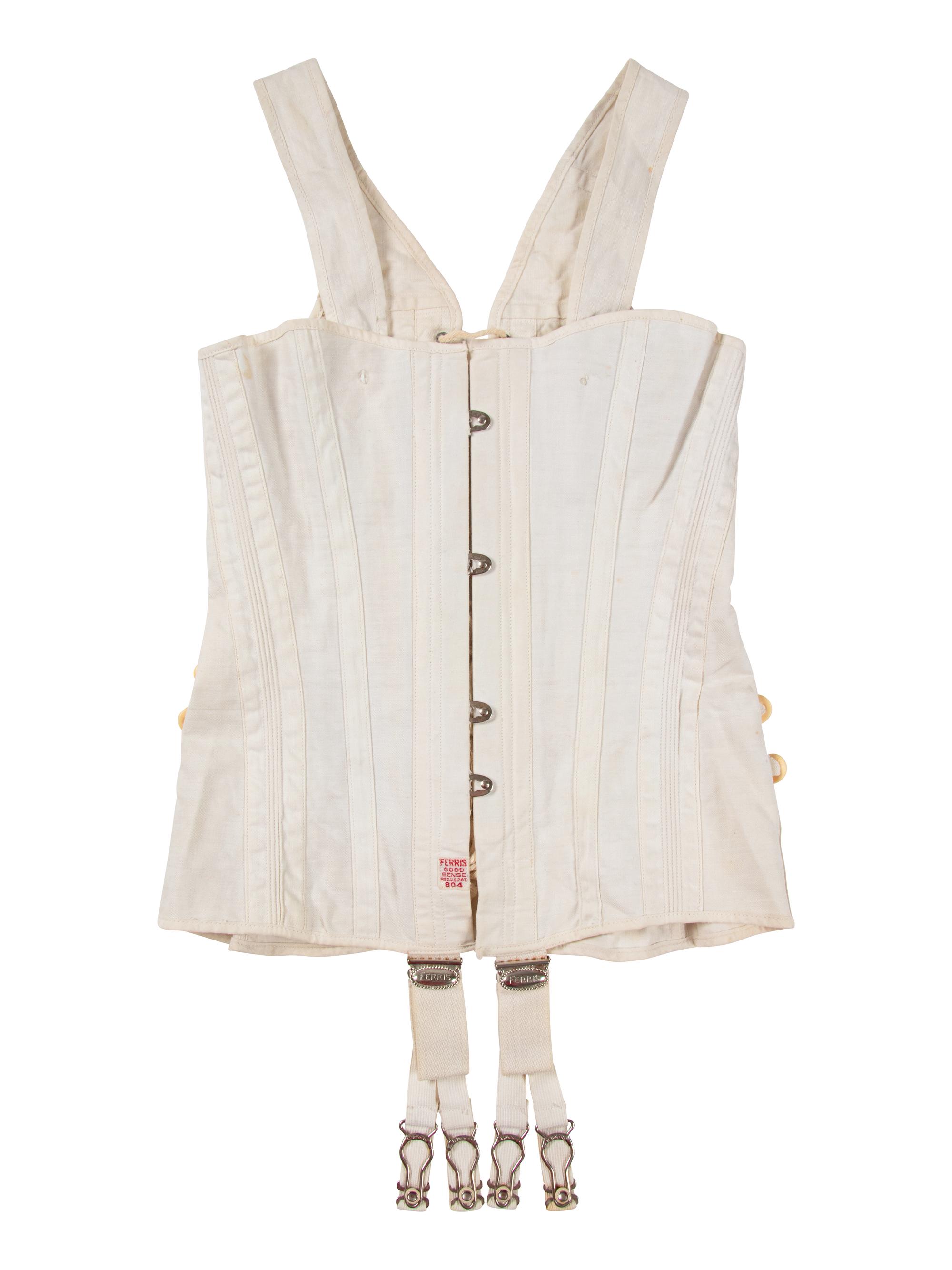 Five Women's and Children's Corsets with Related Documentation, and One Corset Cover, 1880s-1900