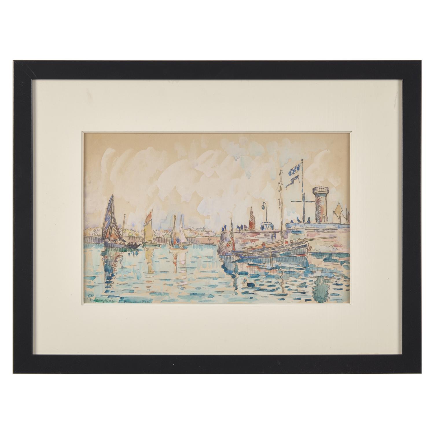 Paul Signac (French, 1863-1935) — Le Port de Saint Gilles Croix-de-Vie