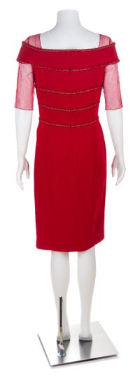 A Chanel Red Wool Dress, Size 40.