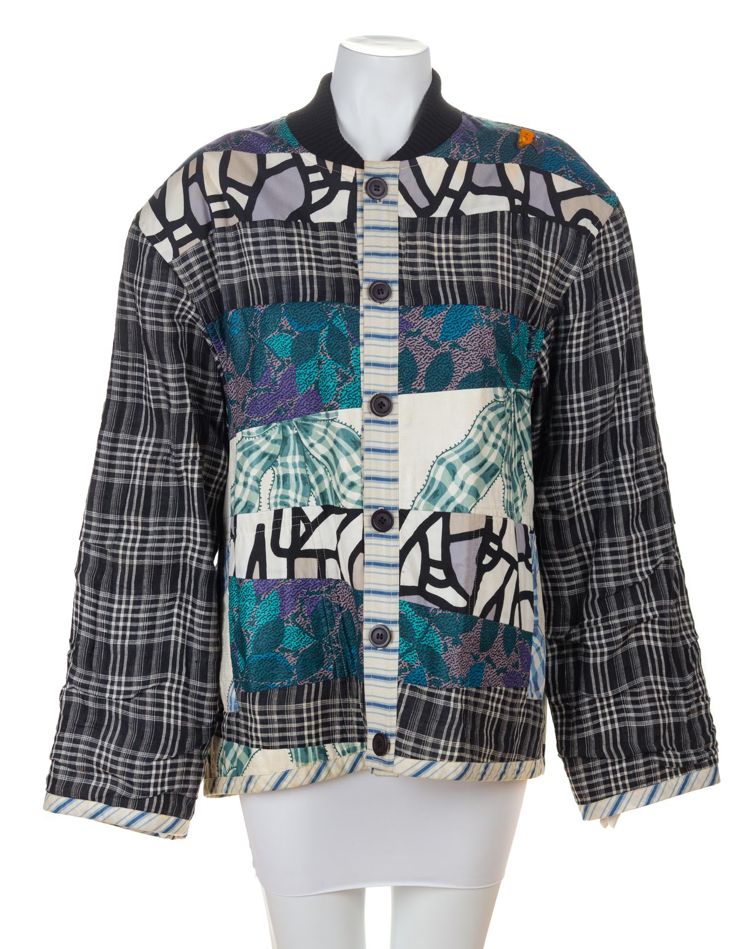 A Koos Multicolor Cotton Patchwork Jacket, No size.