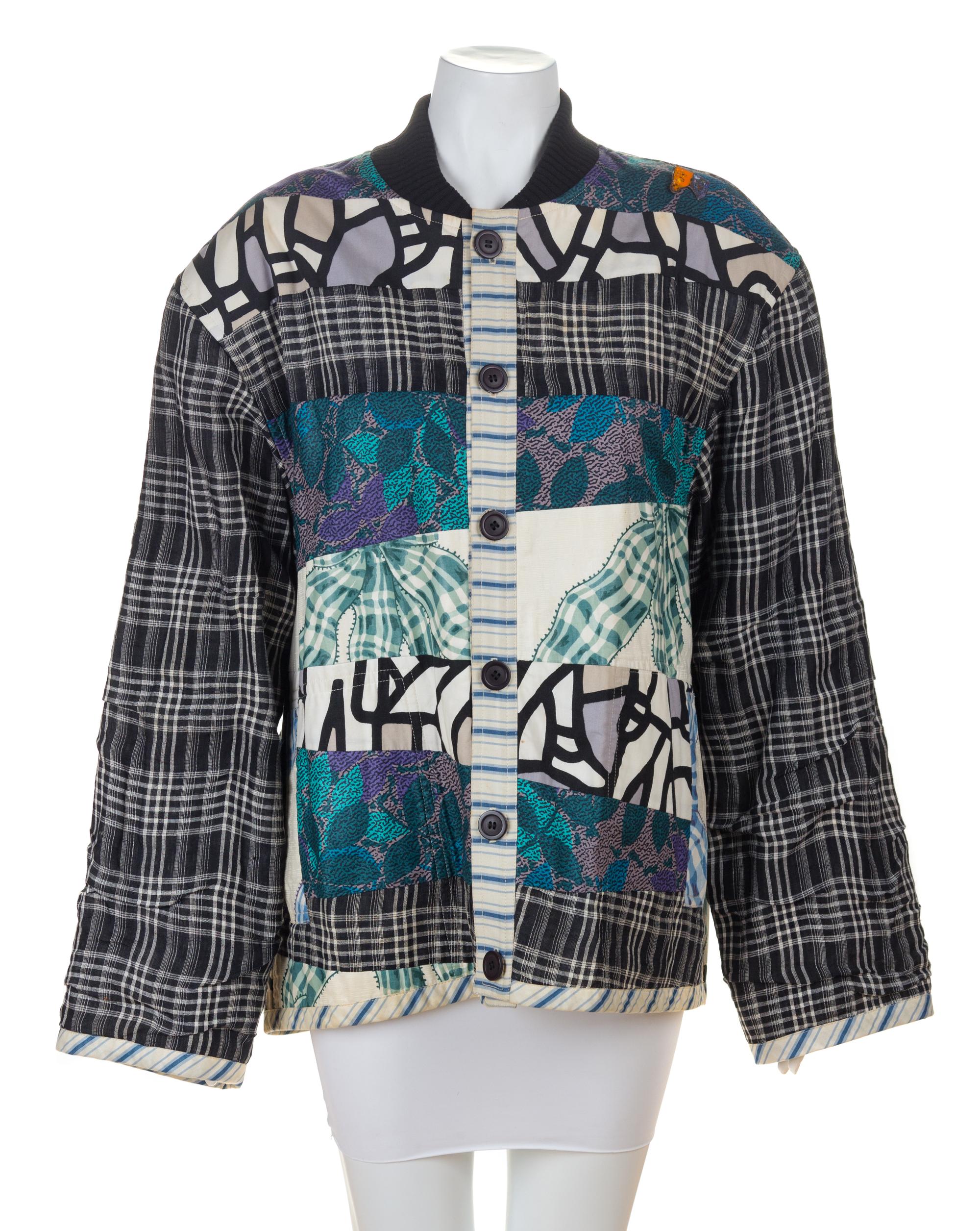 A Koos Multicolor Cotton Patchwork Jacket, No size.