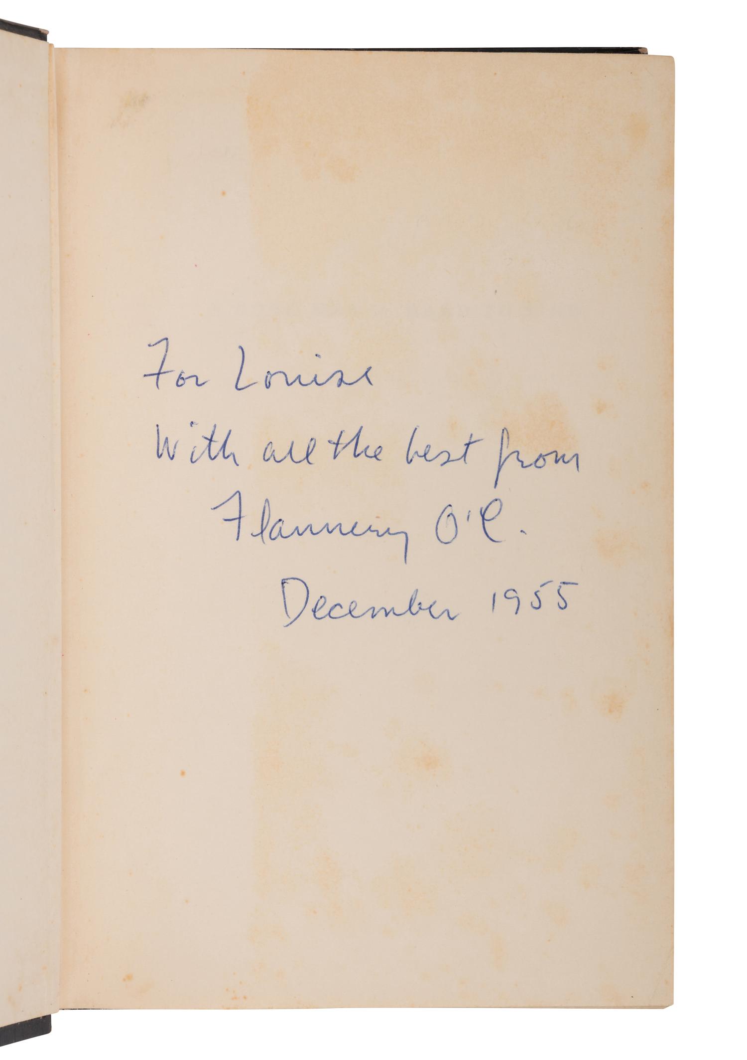 O'CONNOR, Flannery (1925-1964). A Good Man is Hard to Find . New York: Harcourt, Brace and Company, 1955.