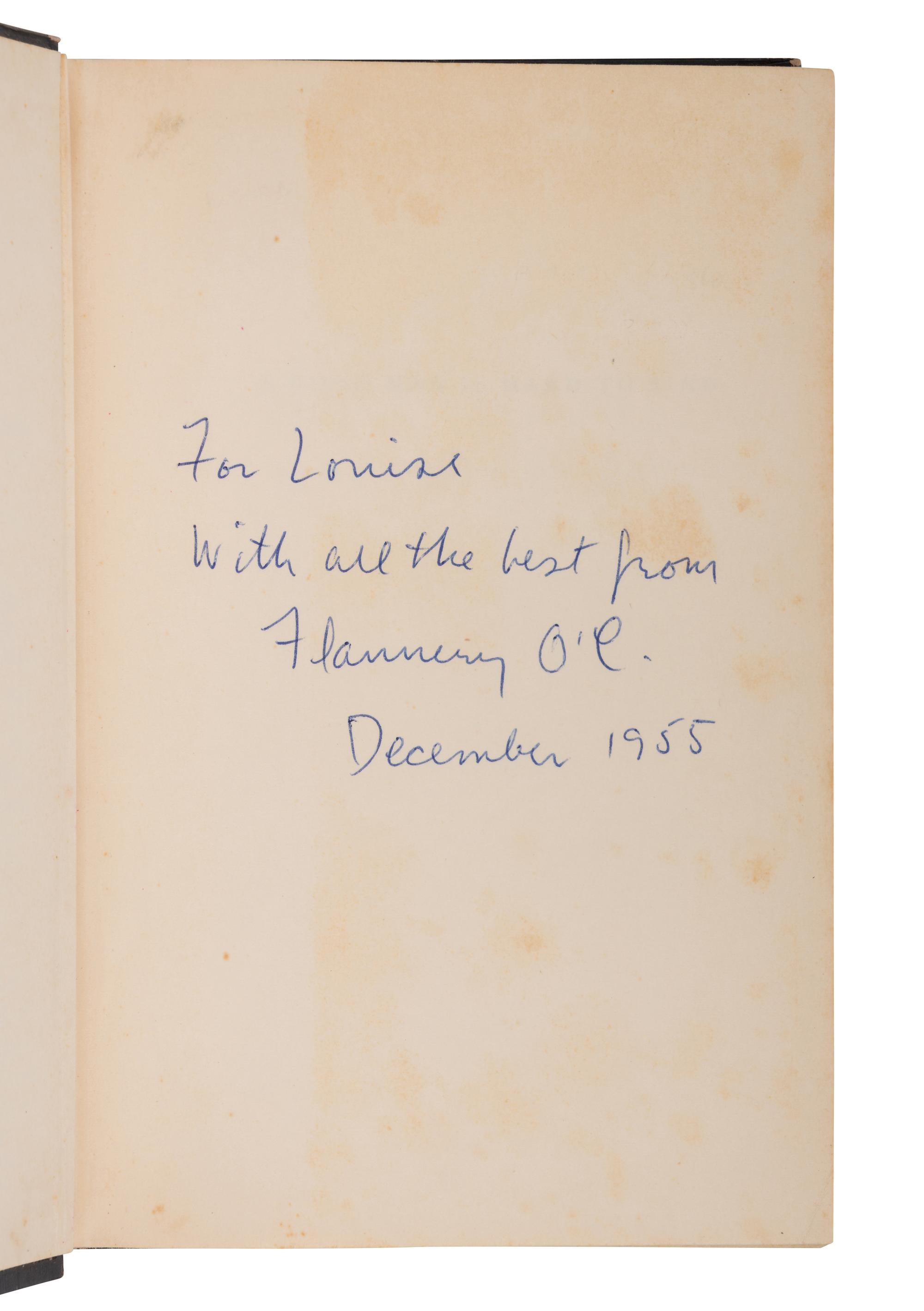 O'CONNOR, Flannery (1925-1964). A Good Man is Hard to Find . New York: Harcourt, Brace and Company, 1955.