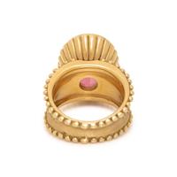 CYNTHIA BACH, YELLOW GOLD AND PINK TOURMALINE RING