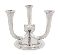 A WMF Silver-Plate Three-Light Candelabrum