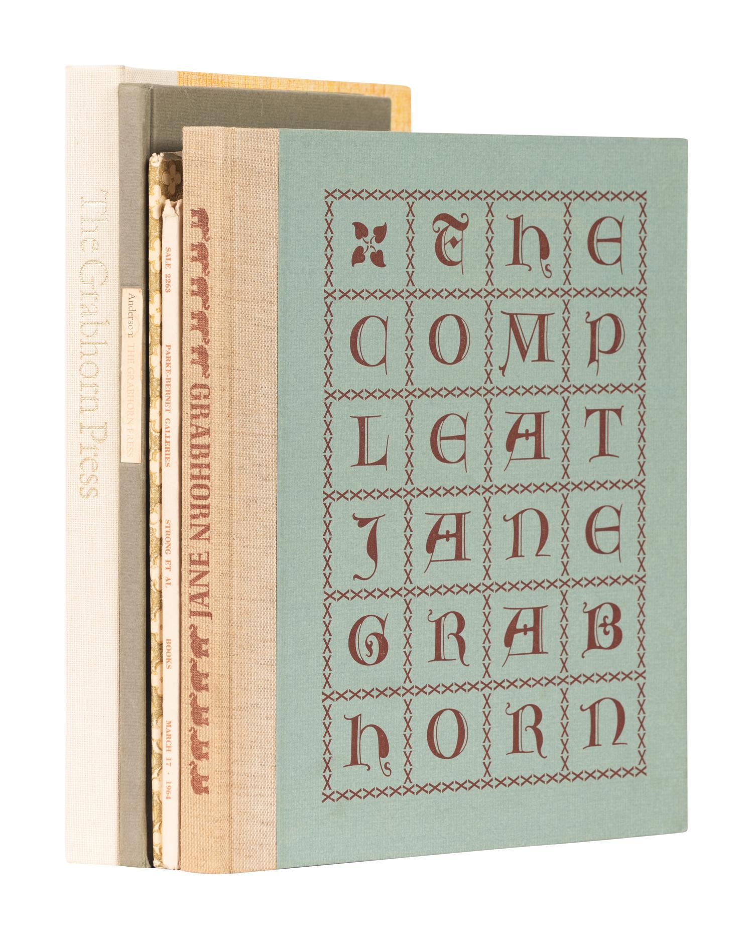 [GRABHORN PRESS]. A group of 5 works printed by the Grabhorn Press, comprising: