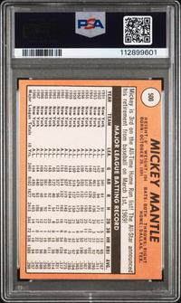 A 1969 Topps Mickey Mantle Baseball Card No. 500 - MANTLE LAST NAME IN YELLOW (PSA 5 EX)