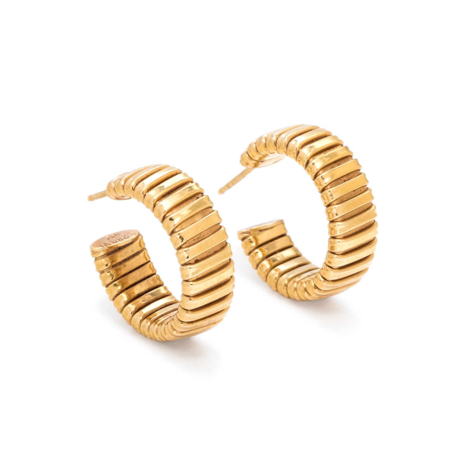 YELLOW GOLD HOOP EARRINGS