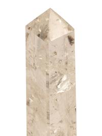 A Pair of Large Rock Crystal Obelisks