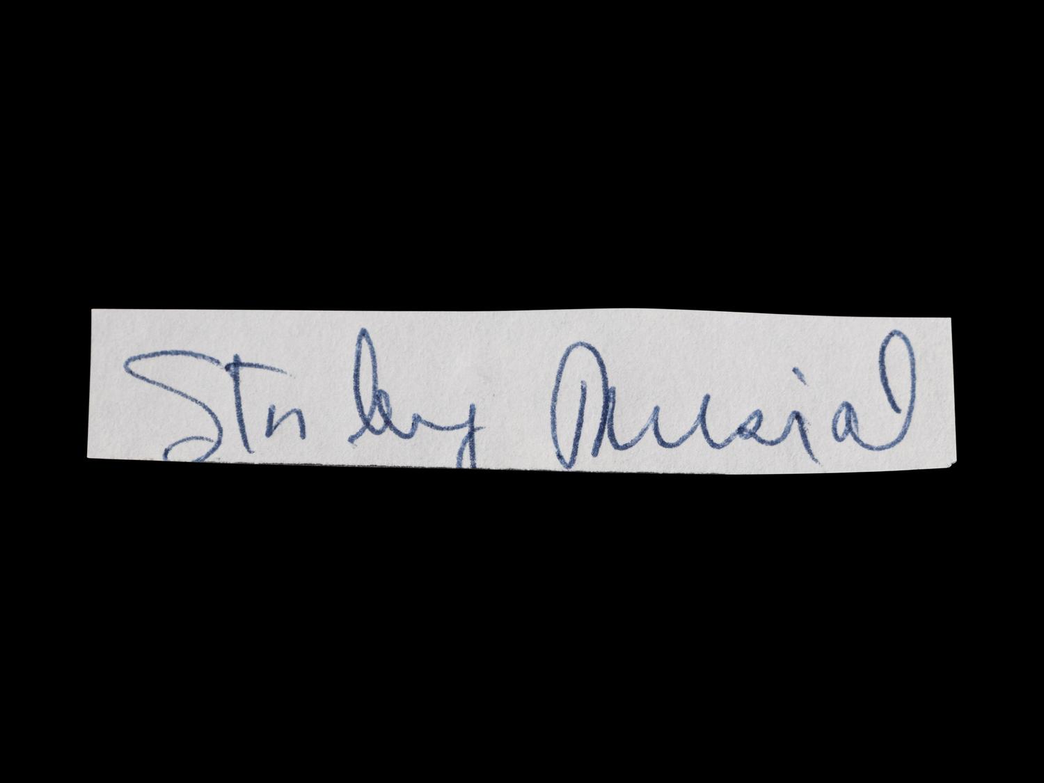 A Group of 10 Stan Musial Signed Autograph Cuts from The Collection of Stan Musial,