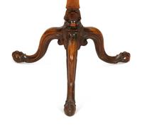 An Italian Rococo Carved Walnut Tripod Stand