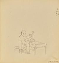 A Rare Chinese Export Album Depicting Chinese Occupations, Studio of Tingqua (1809-1870), Qing Dynasty, Mid 19th Century — 清晚期 关联昌（庭呱，1809-1870）畫室繪《百業中國》冊頁120幀