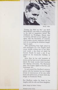 BRADBURY, RAY. Dandelion Wine. Garden City, NY, 1957. First edition, signed.