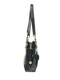 Chanel Black Patent Leather Handbag, 1980s