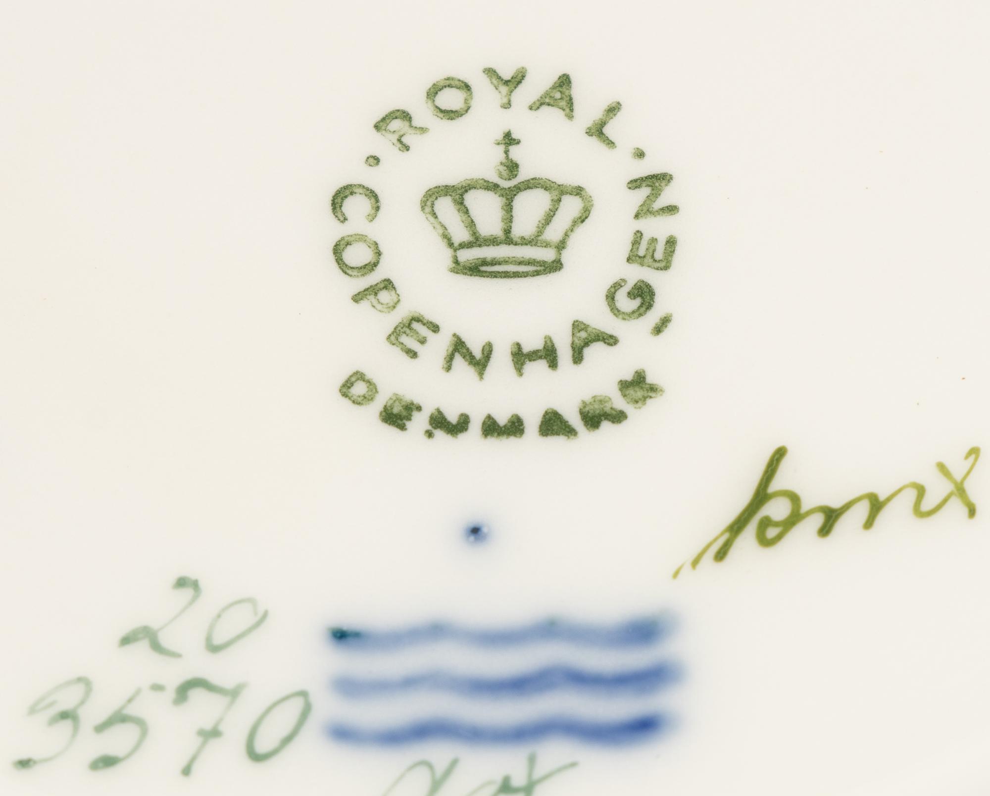 A Royal Copenhagen Flora Danica Porcelain Cache Pot