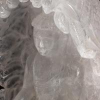 A Carved Rock Crystal Seated Buddha