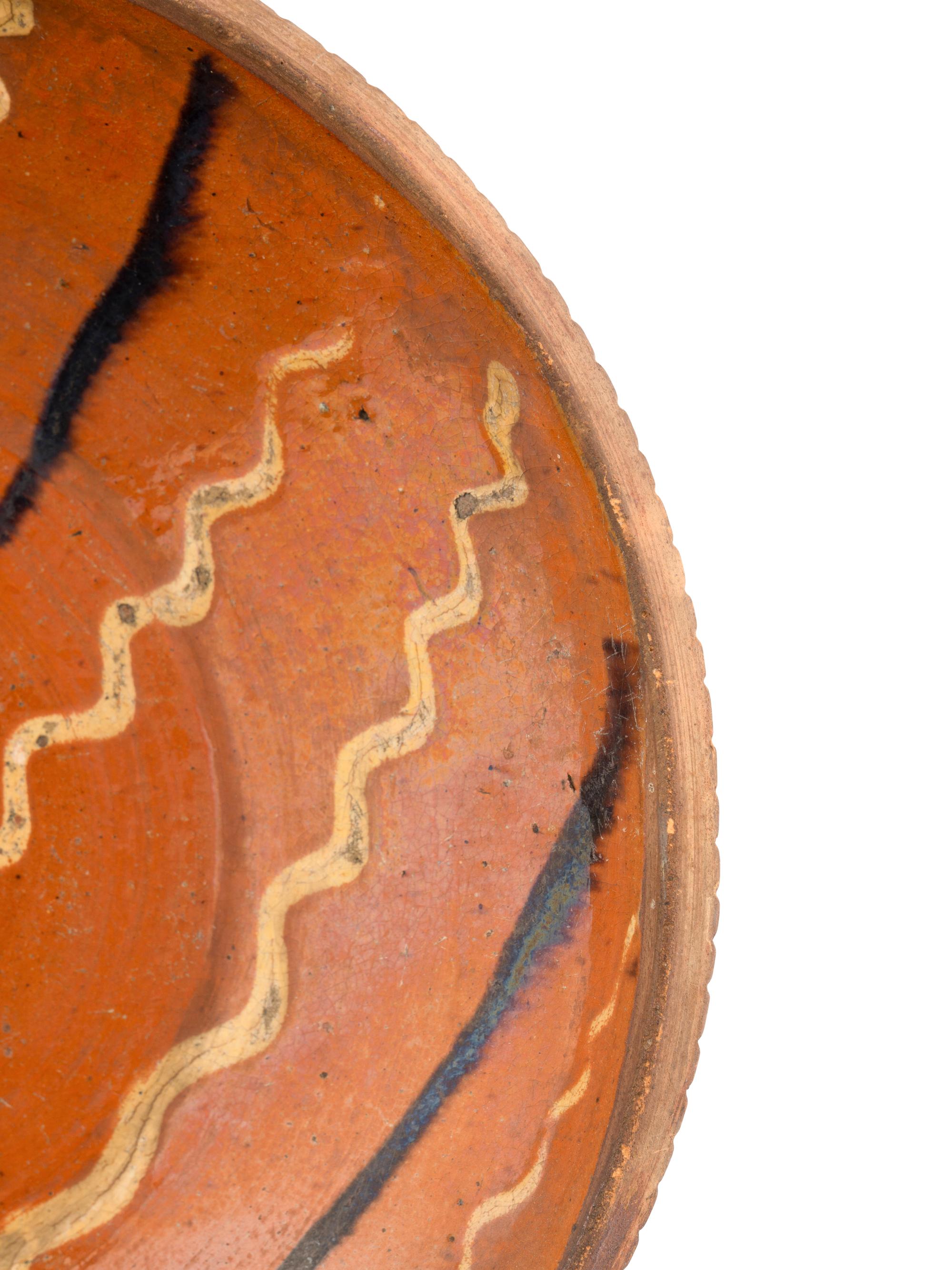 A Redware Plate
