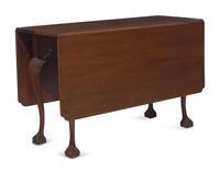 A Chippendale Carved Walnut Drop-Leaf Table, Philadelphia, PA, Circa 1770