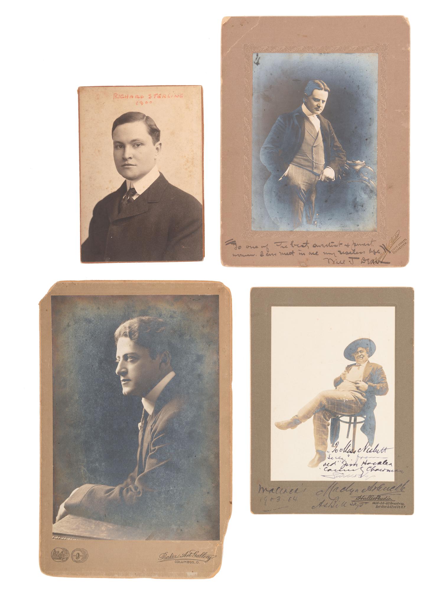[EARLY PHOTOGRAPHY]. A collection of photographs, artwork, and pamphlets identified to Sol Smith, actor and theatre manager.