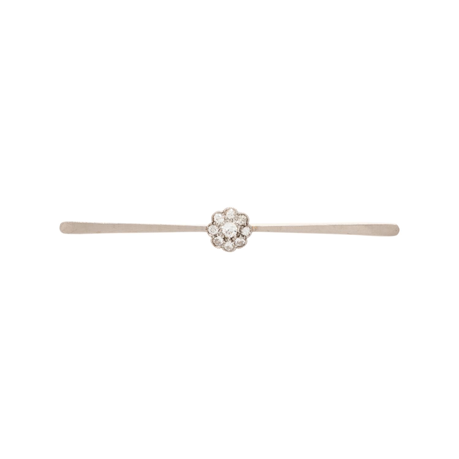 ANTIQUE, DIAMOND BAR BROOCH