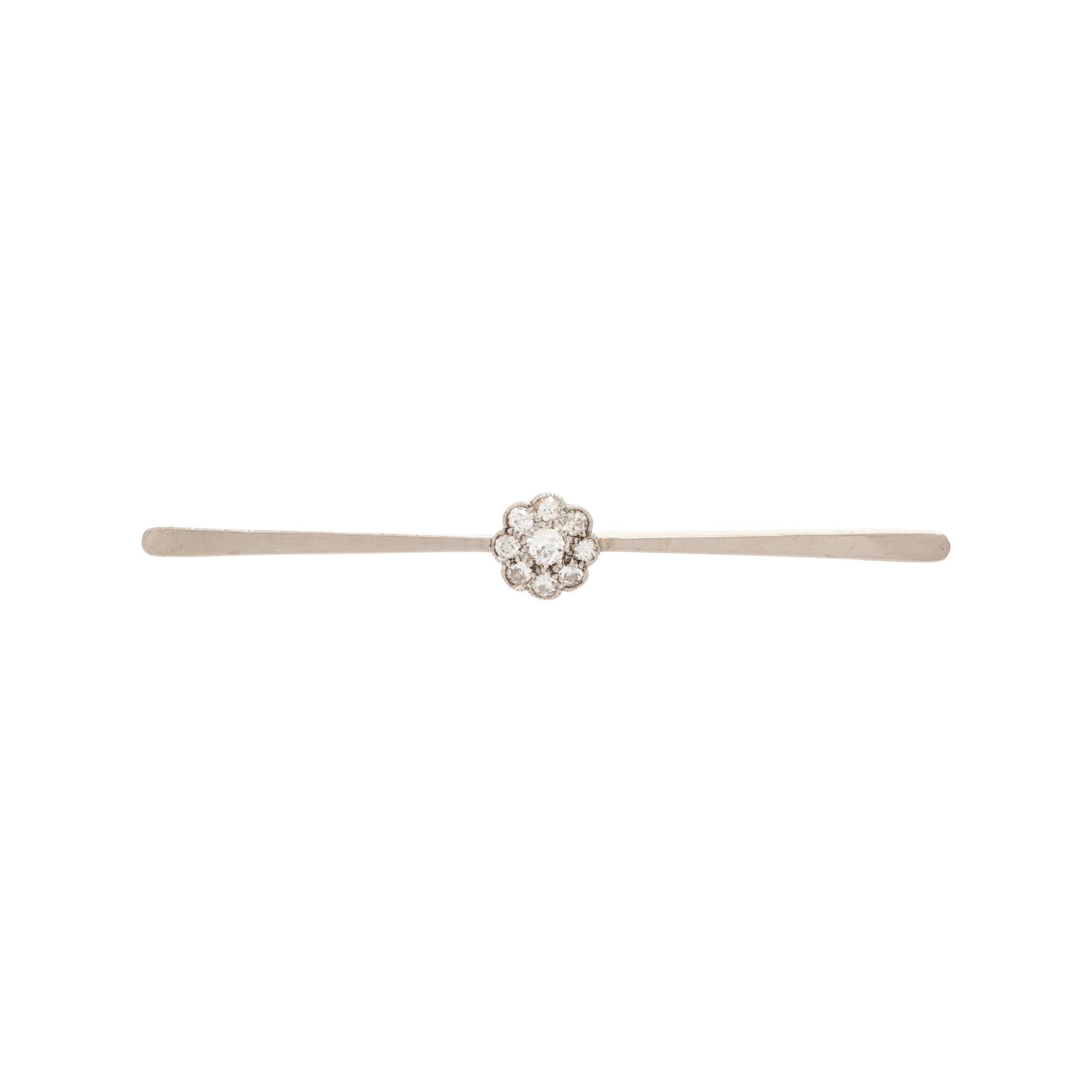 ANTIQUE, DIAMOND BAR BROOCH