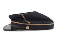 Private Jacob H. Perine, Company E, 4th Michigan Infantry, WIA twice at Gettysburg. A collection of items, incl. GAR dress cap, ribbons, and buttons.