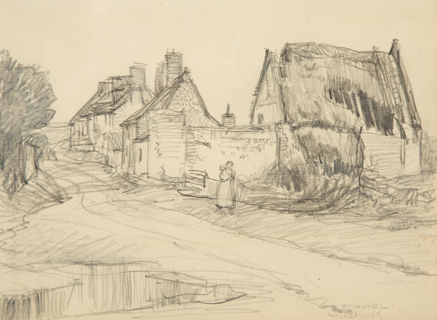 At Walberswick, Suffolk, circa 1900 and In a Seaport Town (two works)