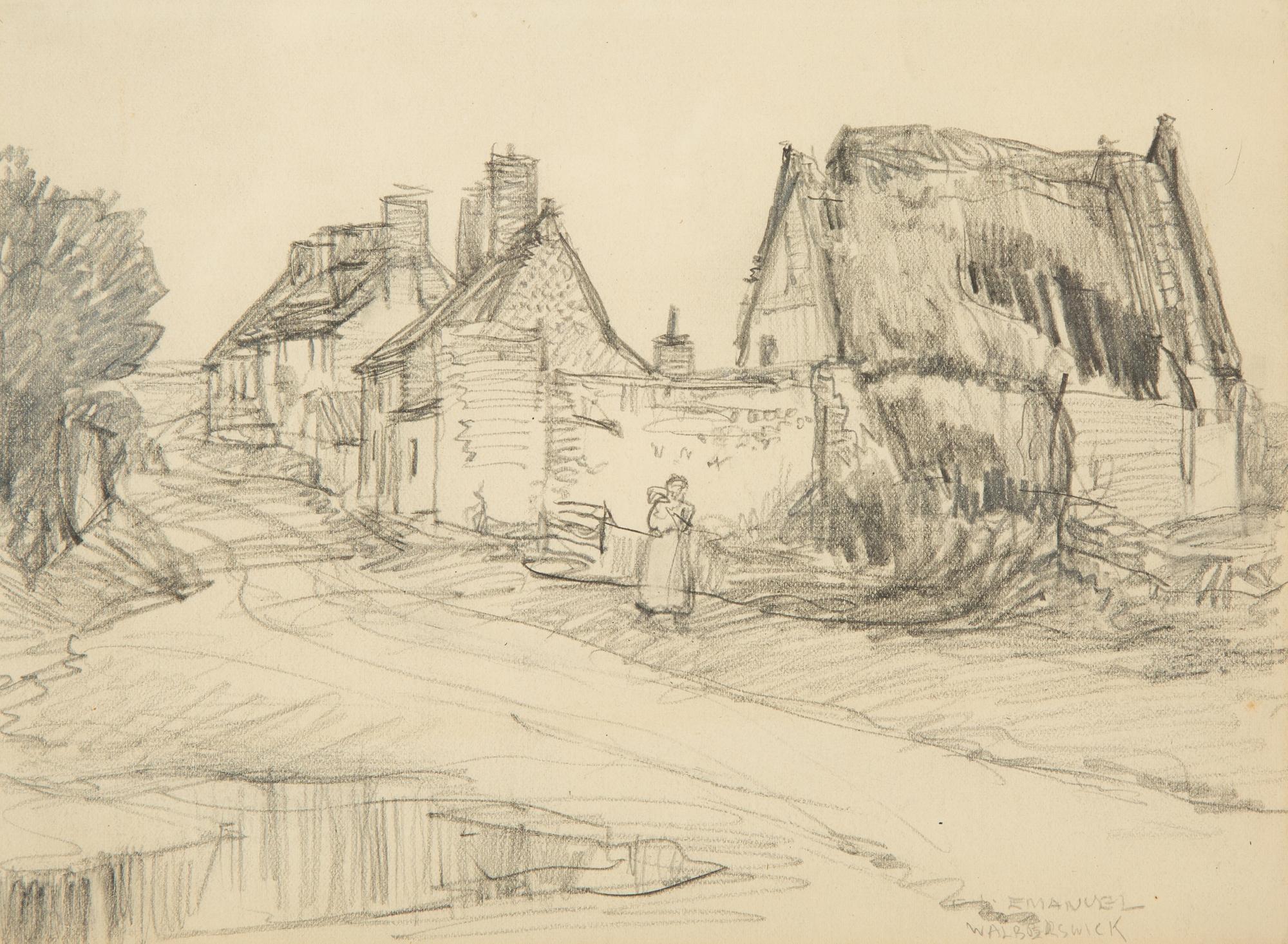 At Walberswick, Suffolk, circa 1900 and In a Seaport Town (two works)
