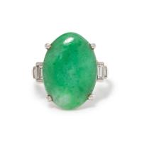 JADE AND DIAMOND RING