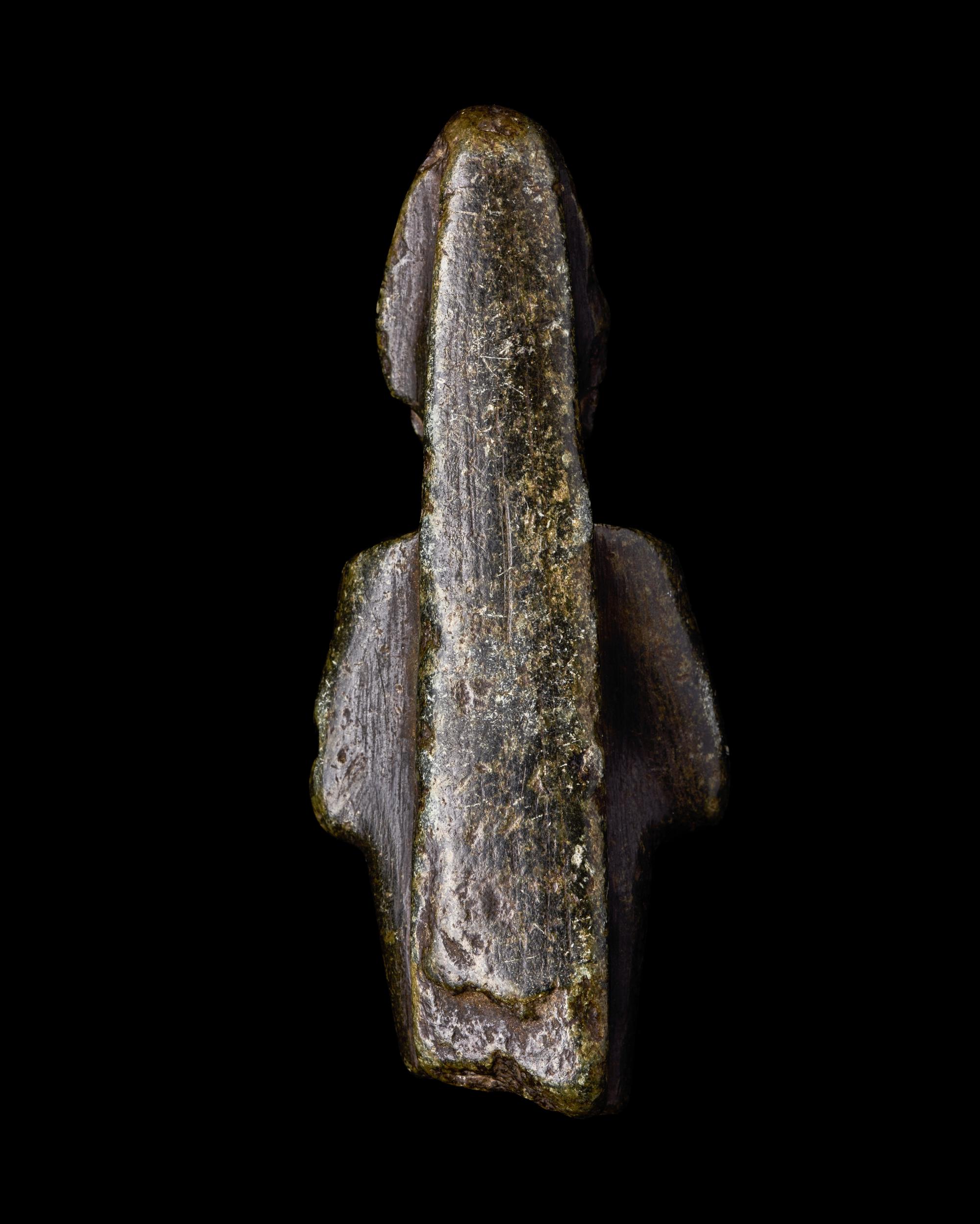 An Egyptian Serpentine Osiris Fragment