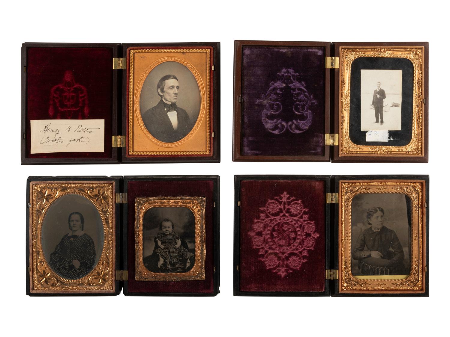 [EARLY PHOTOGRAPHY]. 37 assorted Union cases.