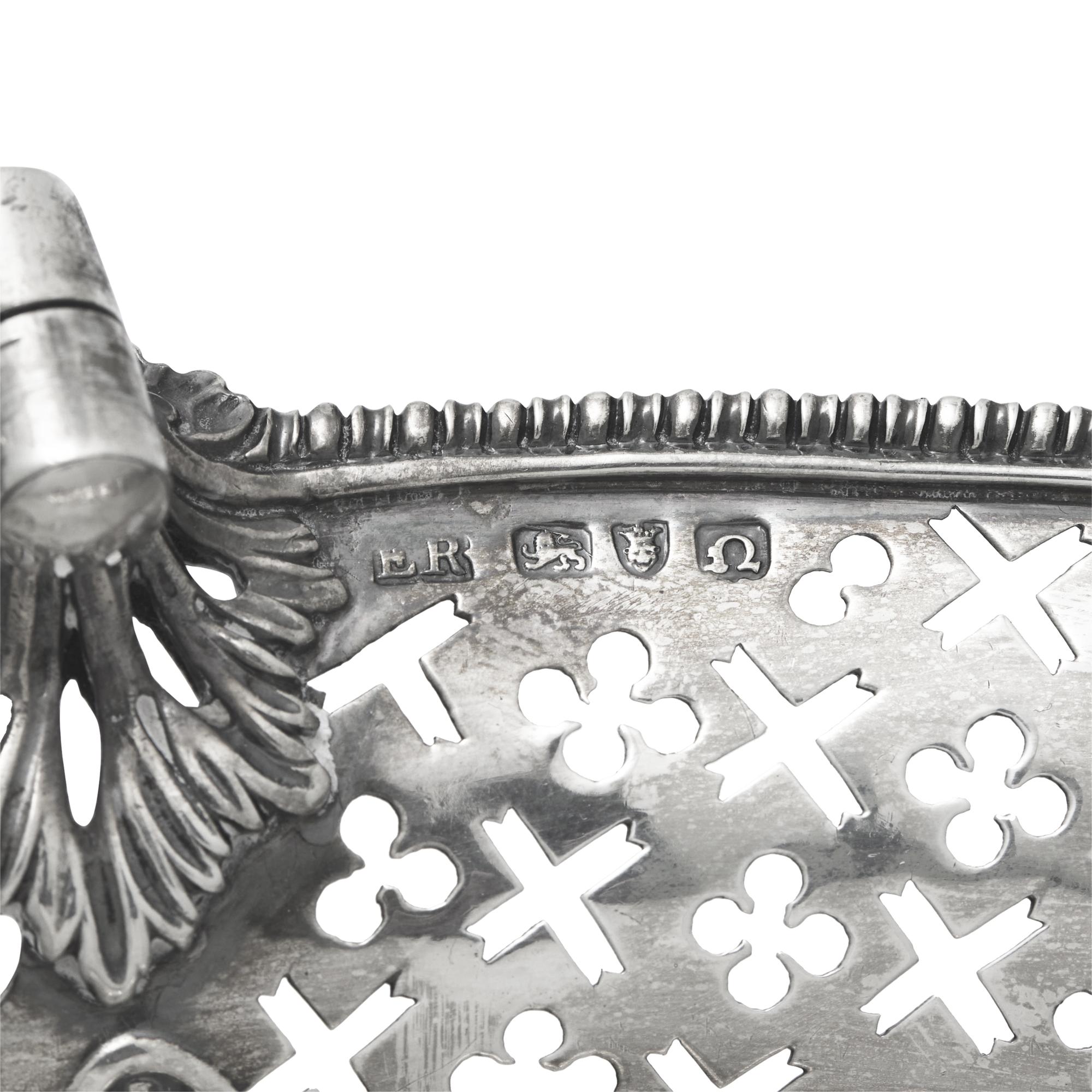 A George III Pierced and Engraved Silver Cake Basket