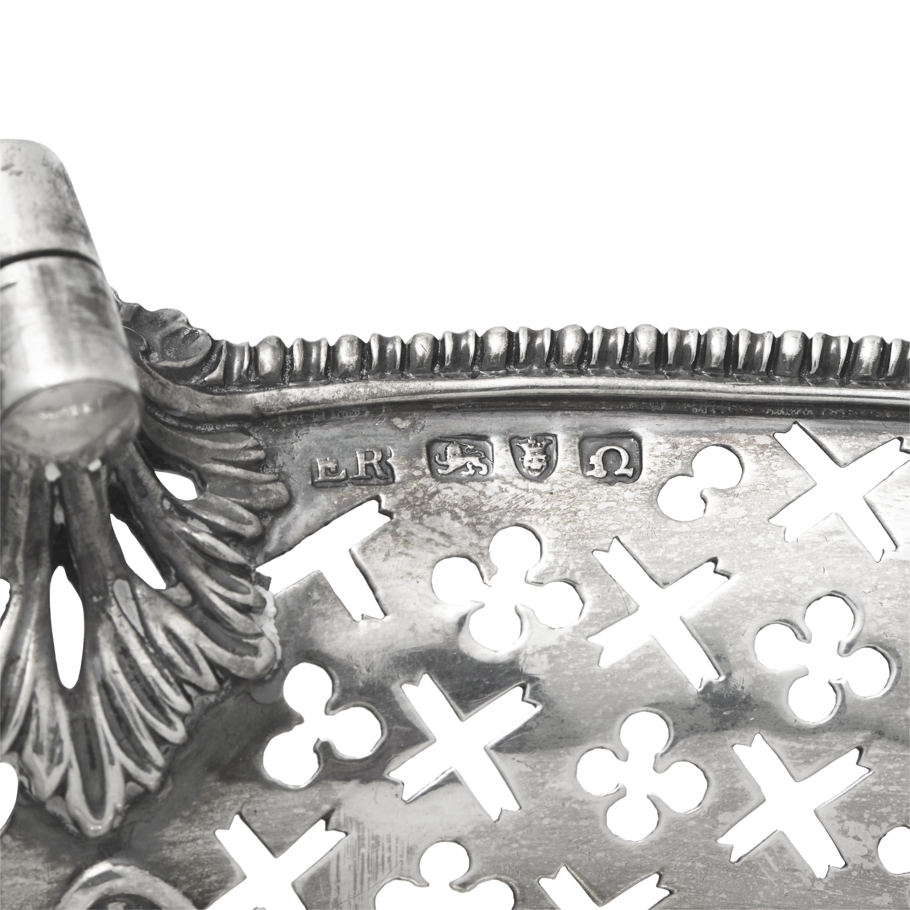 A George III Pierced and Engraved Silver Cake Basket