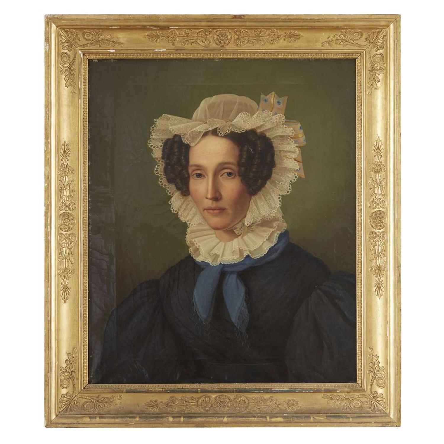 Manner of Francis Martin Drexel (1792-1863) Pair of portraits: a lady and a gentleman, circa 1830