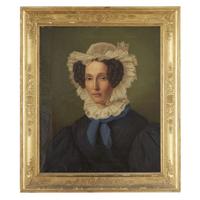 Manner of Francis Martin Drexel (1792-1863) Pair of portraits: a lady and a gentleman, circa 1830