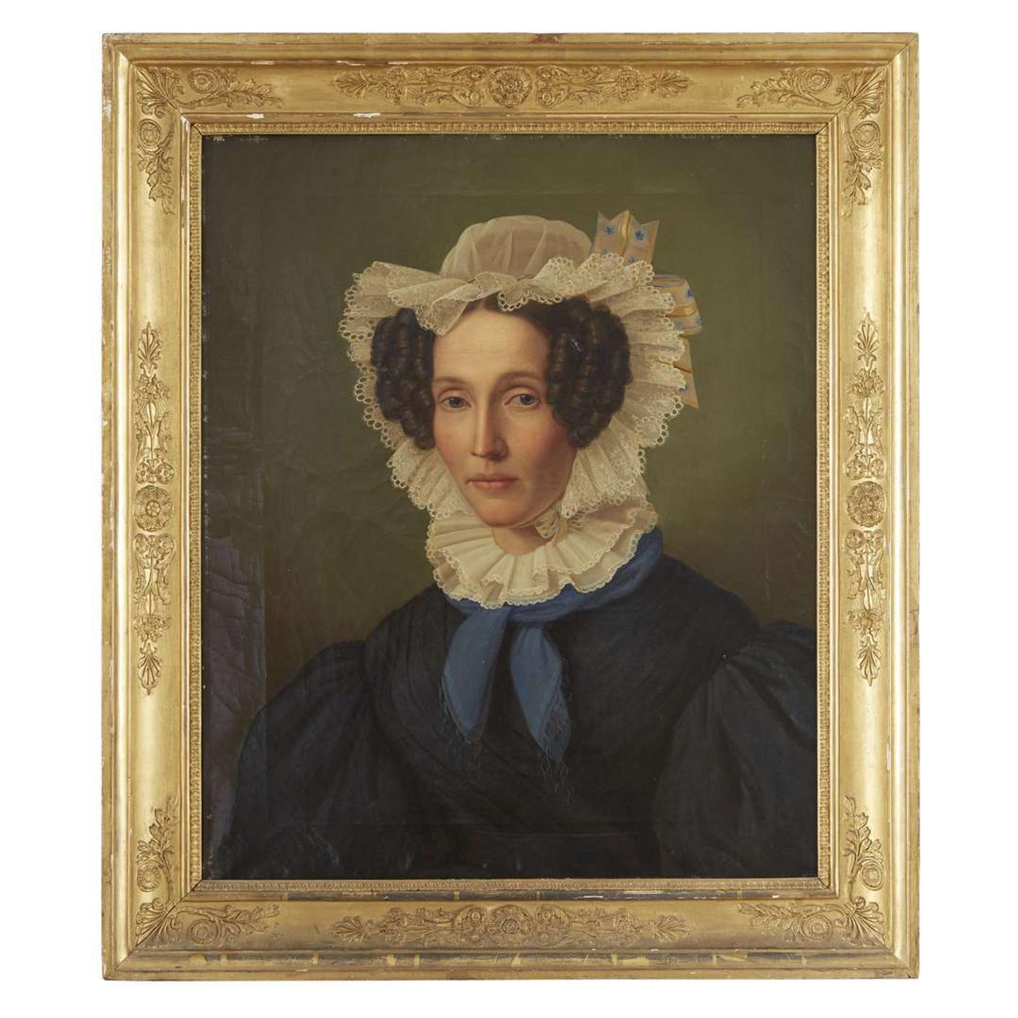 Manner of Francis Martin Drexel (1792-1863) Pair of portraits: a lady and a gentleman, circa 1830