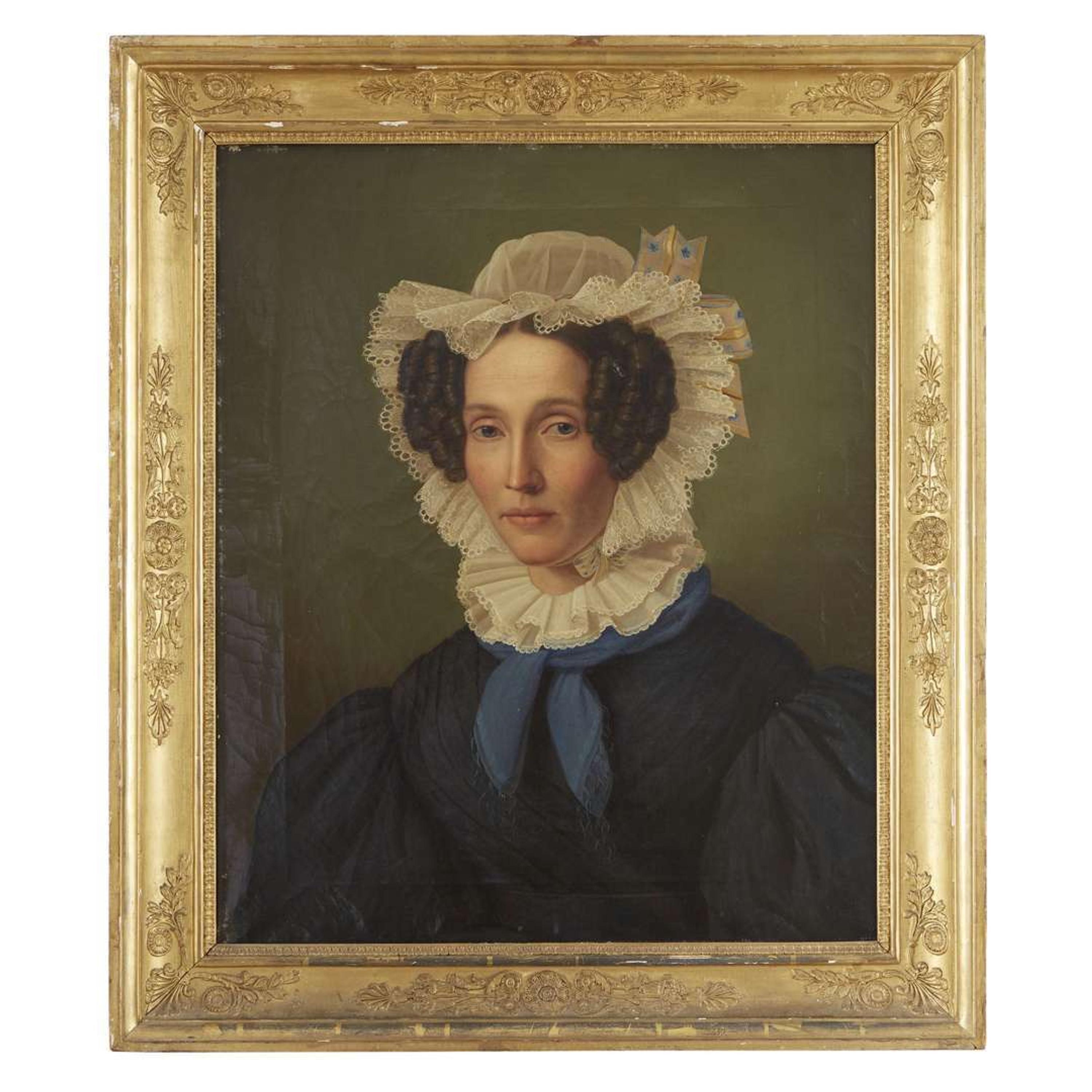 Manner of Francis Martin Drexel (1792-1863) Pair of portraits: a lady and a gentleman, circa 1830