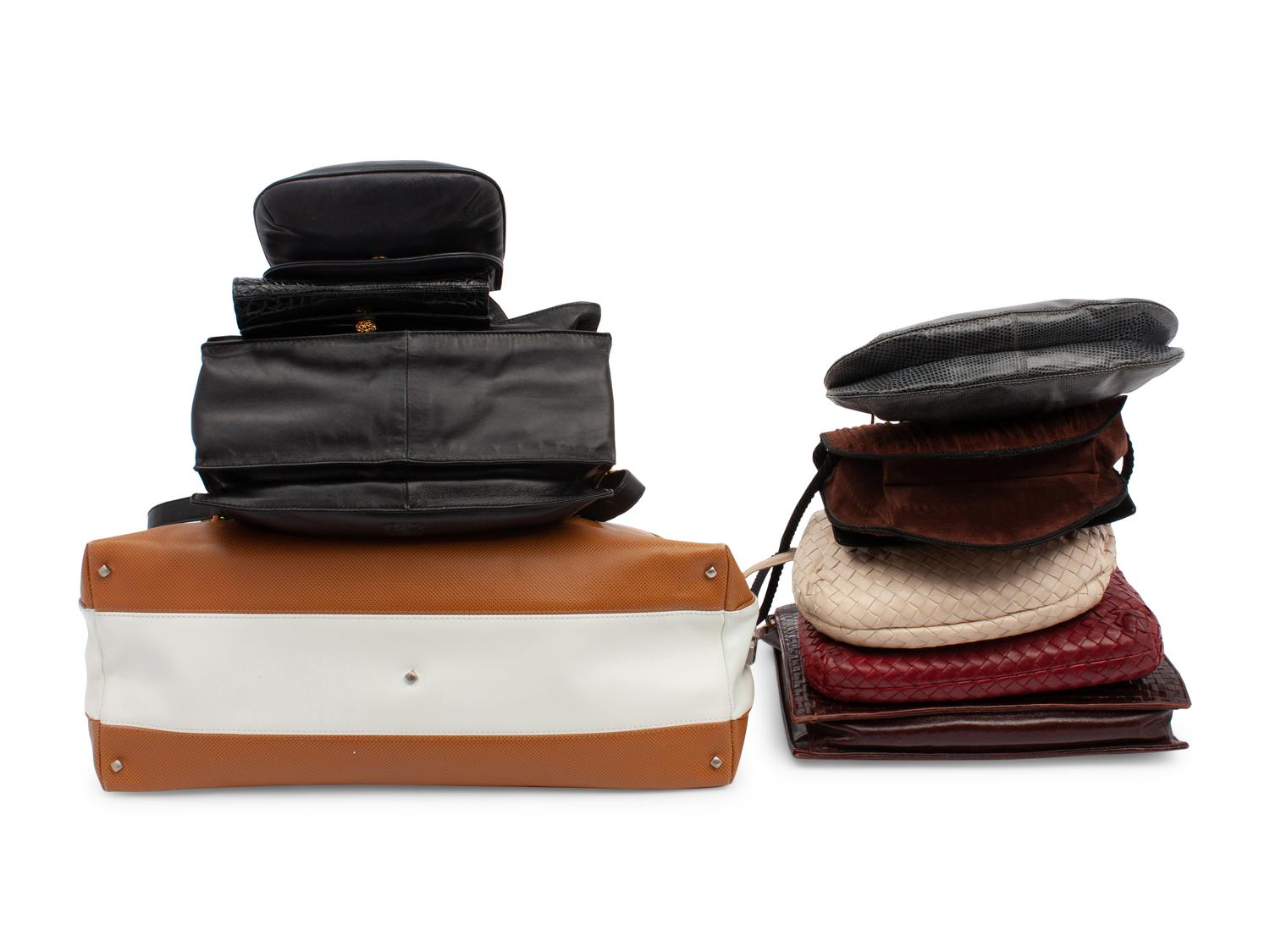 Nine Designer Handbags, 1980-2000s