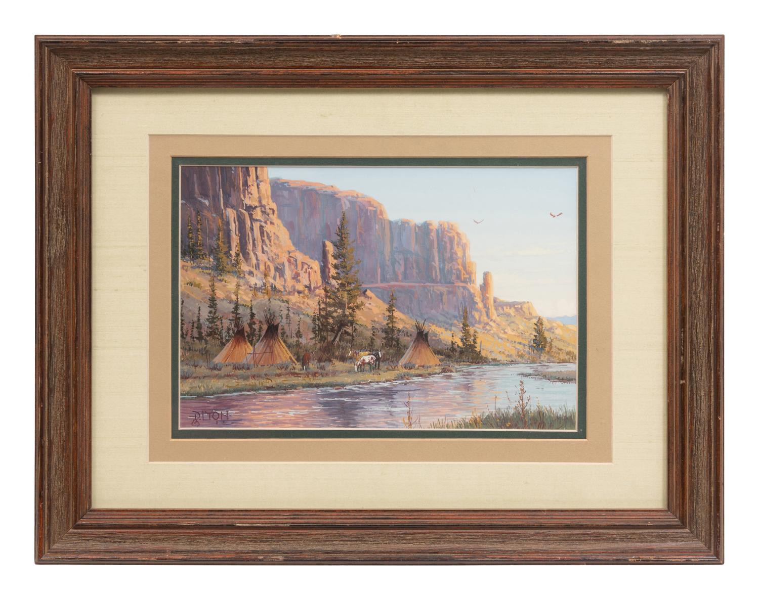 River Camp Scene