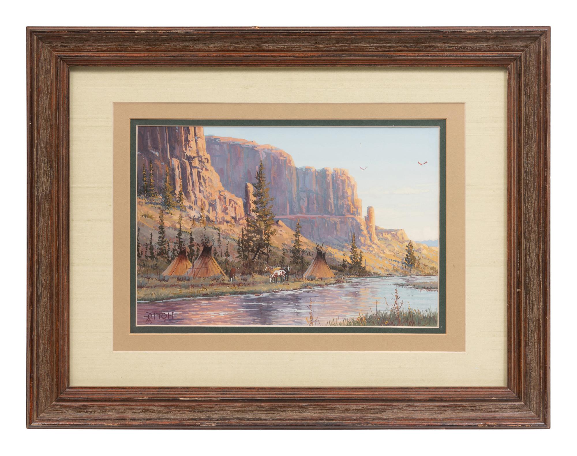 River Camp Scene